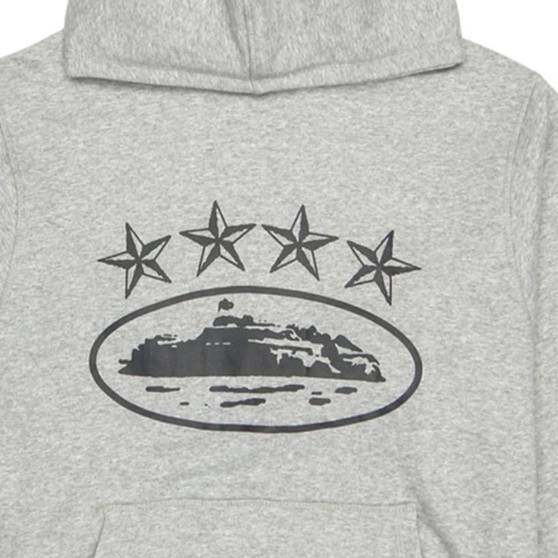 Sweat Corteiz 4starz Alcatraz Grise France - PWW-8021515