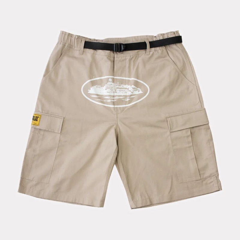 Short Cargo Corteiz Alcatraz Beige France - PIN-7371956