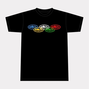 T-shirt Corteiz Alcatraz Olympic Noir France - TKH-4785795