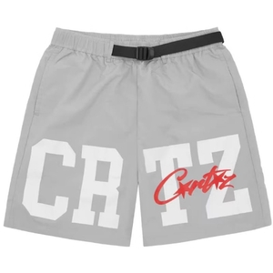 Short Corteiz Crtz Nylon Grise France - NOC-4408648