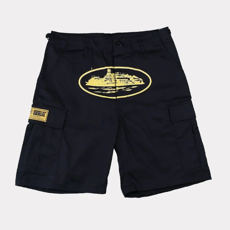 Short Corteiz Guerillaz 21′ Noir Jaune France - NPI-5808848