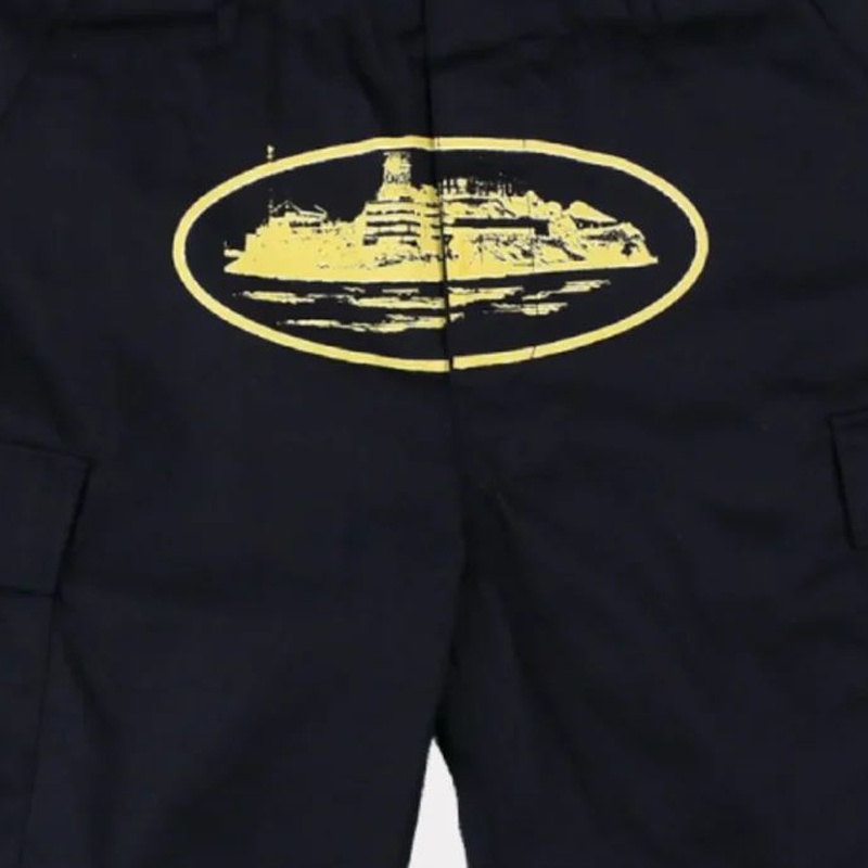 Short Corteiz Guerillaz 21′ Noir Jaune France - NPI-5808848