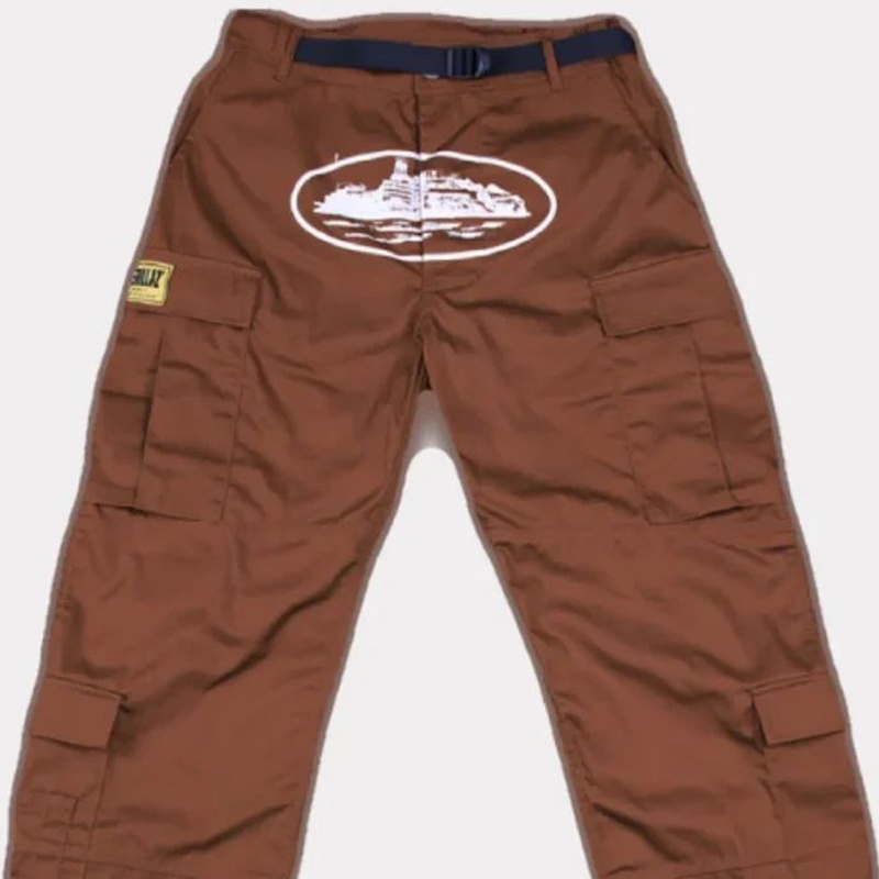 Pantalon Cargo Corteiz Guerillaz* Marron France - FWT-2641755