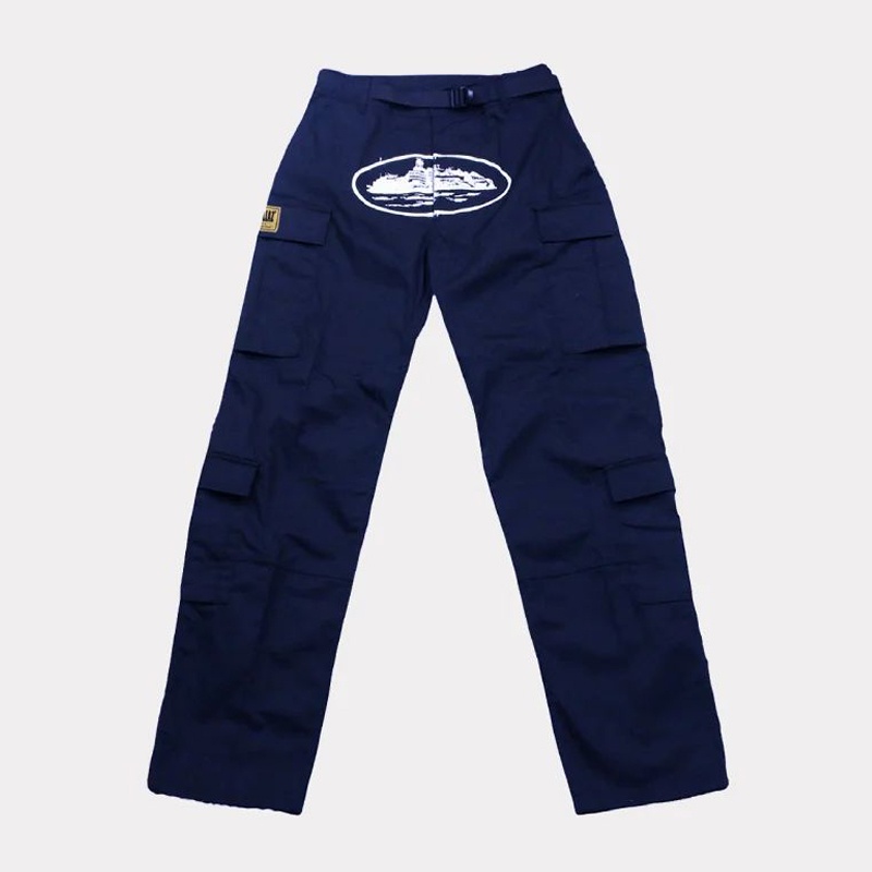 Pantalon Cargo Corteiz Guerillaz* Bleu Marine France - CFQ-2709824