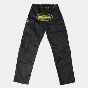 Pantalon Cargo Corteiz Yella Guerillaz Noir Jaune France - VWL-4325468